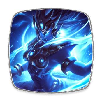 Shiva - Square fridge magnet - white - Front