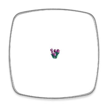 Blumen Blumenstrauß Floristik - Viereckiger Kühlschrankmagnet - Weiß - Vorne