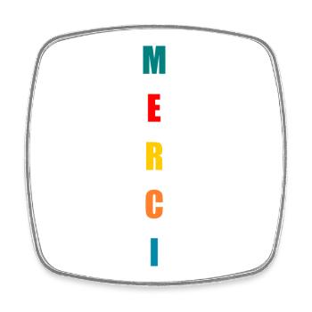 MISTRESS. THANK YOU. THANK YOU MISTRESS. MISTRESS - Square fridge magnet - white - Front