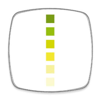 Stripe Colors - Square fridge magnet - white - Front