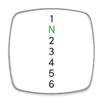 Motorcycle gears - Square fridge magnet - white - Front