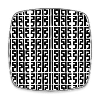 Unique logo - Square fridge magnet - white - Front