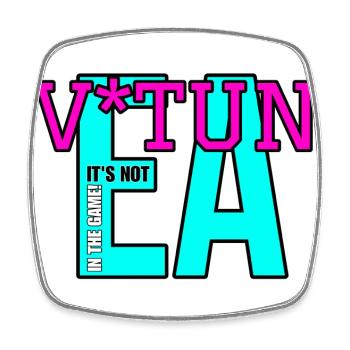 F*cking EA! - Square fridge magnet - white - Front