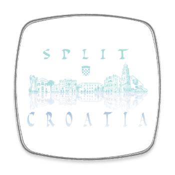 Split skyline city Croatia - Square fridge magnet - white - Front