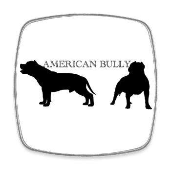 American Bully - Magnet carré - blanc - Devant