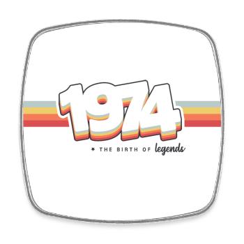 1974 the birth of legends - Magnet carré - blanc - Devant