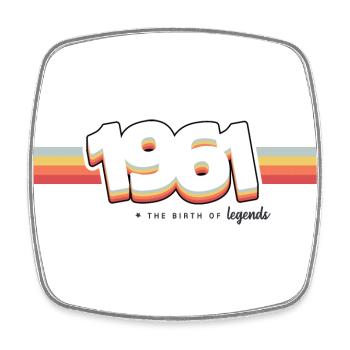 1961 The birth of legends - Magnet carré - blanc - Devant