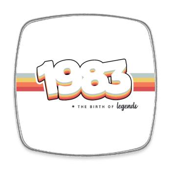 1983 the birth of legends - Magnet carré - blanc - Devant