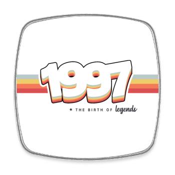 1997 the birth of legends - Square fridge magnet - white - Front
