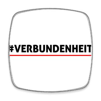 #Verbundenheit - Viereckiger Kühlschrankmagnet - Weiß - Vorne