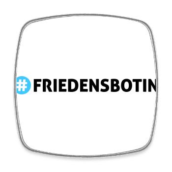 Friedensbotin - Viereckiger Kühlschrankmagnet - Weiß - Vorne