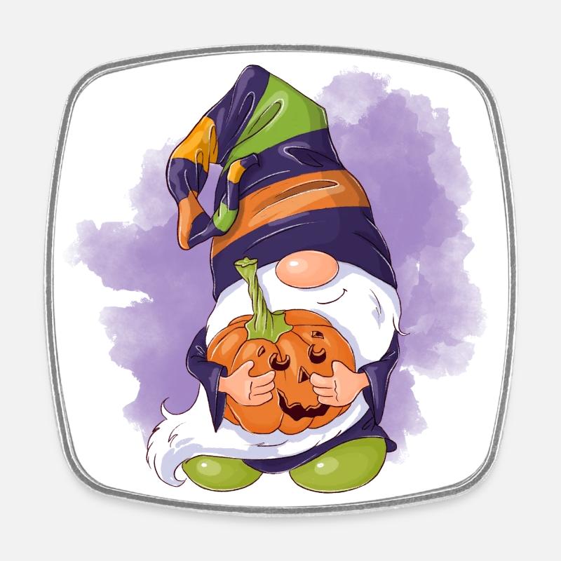 Elfes d’Halloween - Magnet carré - blanc