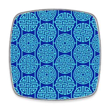 Modèle chinois - Magnet carré - blanc - Devant
