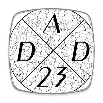 Dad 23 dad 2023 - Viereckiger Kühlschrankmagnet - Weiß - Vorne