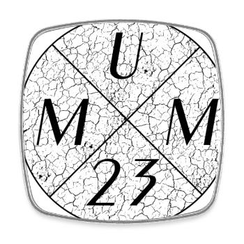 Mum 23 Mummy 2023 best mum ever - Viereckiger Kühlschrankmagnet - Weiß - Vorne