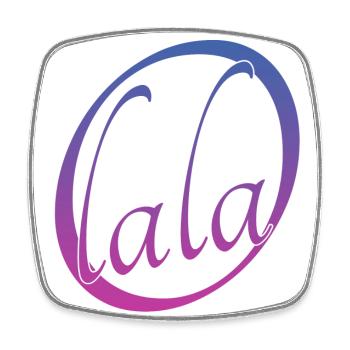 O lala - Viereckiger Kühlschrankmagnet - Weiß - Vorne