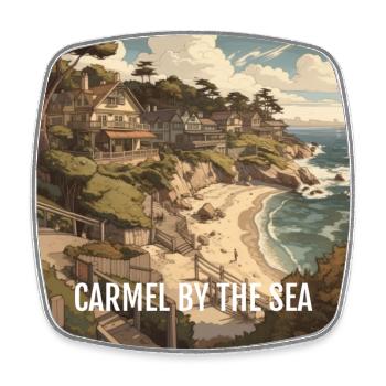 camel by the sea - Square fridge magnet - white - Front