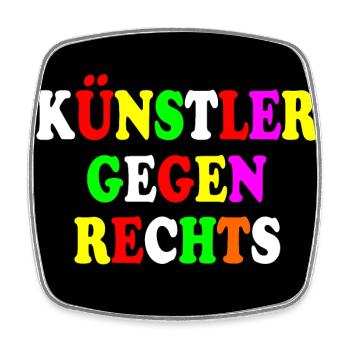 Artists against the right - Square fridge magnet - white - Front