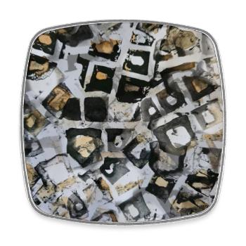 Pattern - Square fridge magnet - white - Front