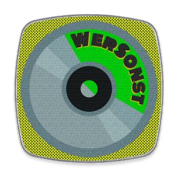 WerSonst - Fashion and Accessoires - Viereckiger Kühlschrankmagnet - Weiß - Vorne