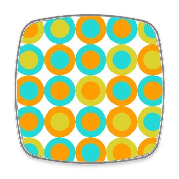 geometric patterns - Viereckiger Kühlschrankmagnet - Weiß - Vorne