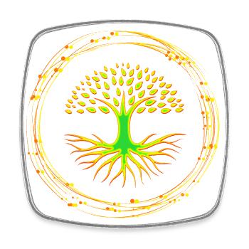 Tree of Life - Square fridge magnet - white - Front