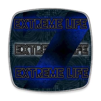 Extreme Life - Image - 2023 - Square fridge magnet - white - Front
