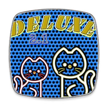 Deluxe 2.1 - Image - 2023 - Magnet carré - blanc - Devant