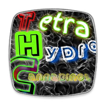 Tetra Hydro Cannabinol (THC) - Abbild - 2023 - Viereckiger Kühlschrankmagnet - Weiß - Vorne