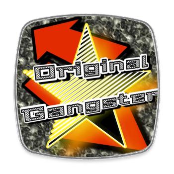 Original Gangster - Image - 2023 - Square fridge magnet - white - Front