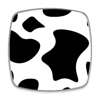 Cow Spots Pattern - Square fridge magnet - white - Front