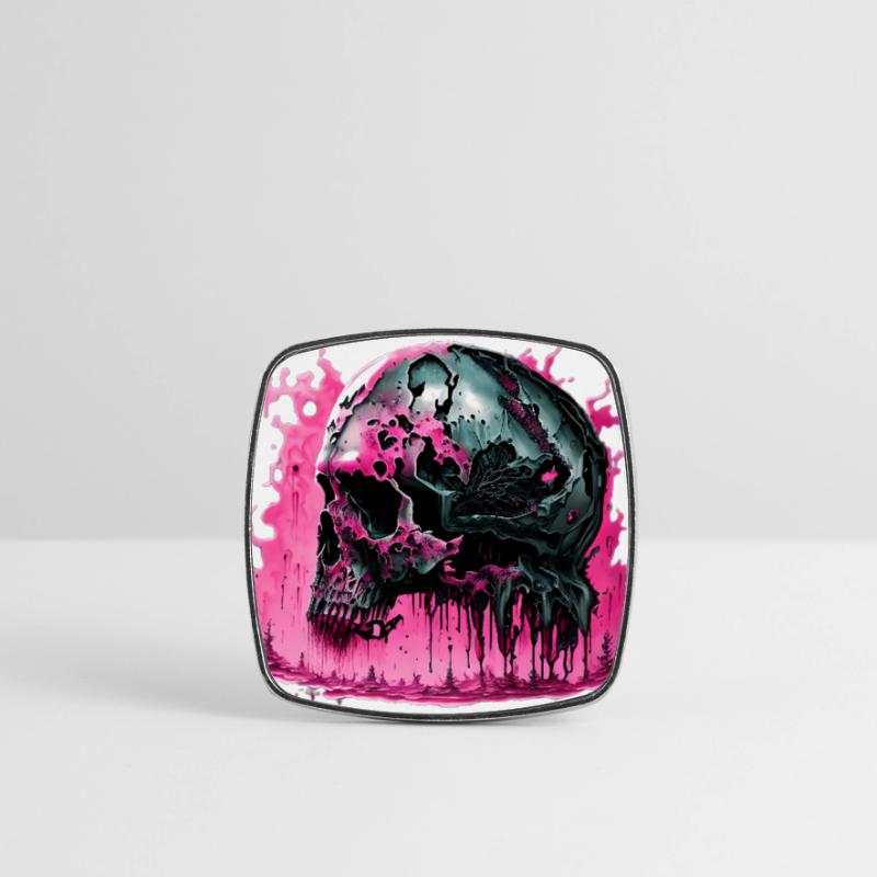 Teschio di Cyborg Calamita quadrata da frigo