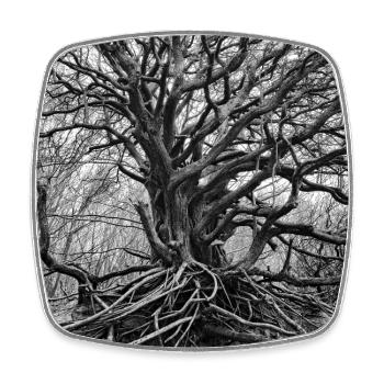 Yggdrasil - Square fridge magnet - white - Front