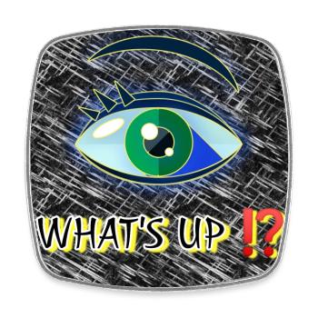 What's up !? - Club WoW - 2023 - Viereckiger Kühlschrankmagnet - Weiß - Vorne