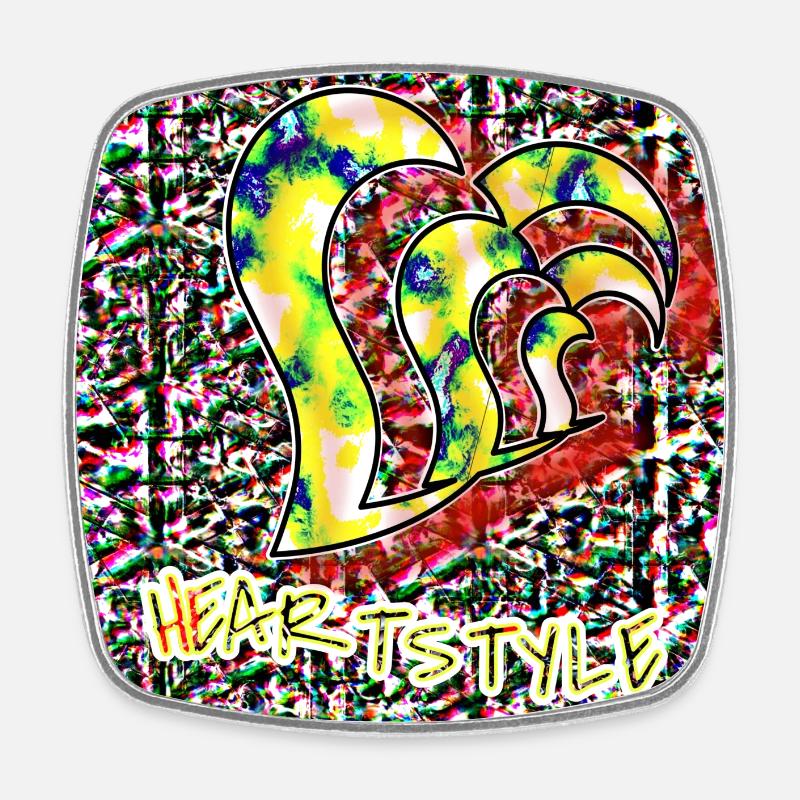 HEARTSTYLE - Magnet carré - blanc