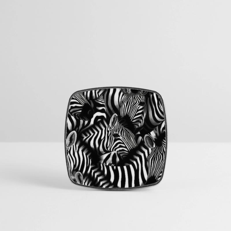Zebra pattern pattern Square fridge magnet
