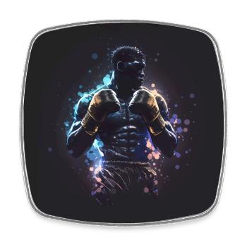 Boxer Poster - Viereckiger Kühlschrankmagnet - Weiß - Vorne