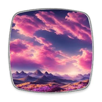 A vibrant planet - Viereckiger Kühlschrankmagnet - Weiß - Vorne