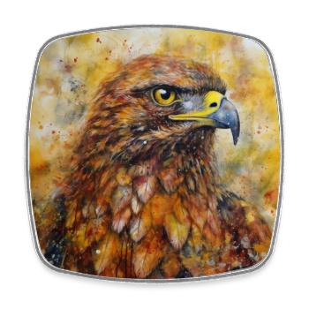 Modern & Colourful Eagle Wall Art by Bodhi - Square fridge magnet - white - Front