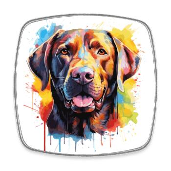 Labrador - Square fridge magnet - white - Front