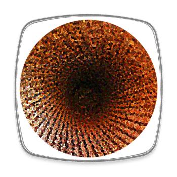 The Canon of Terror - Square fridge magnet - white - Front