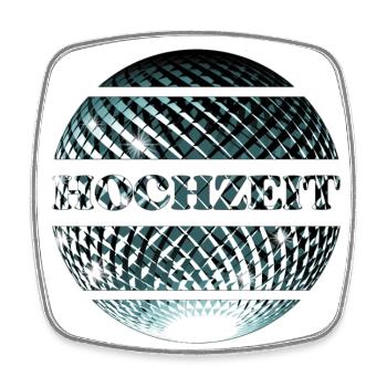 Hochzeit elegantes Partydesign - Viereckiger Kühlschrankmagnet - Weiß - Vorne