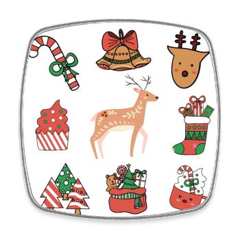 Happy Christmas Wishing you joy and peace this sea - Square fridge magnet - white - Front