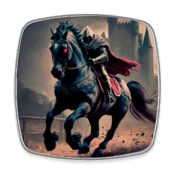Grim Reaper Grim Reaper Rides by Moonlight - Square fridge magnet - white - Front
