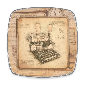 Vintage Art for Authors & Writers - Square fridge magnet - white - Front