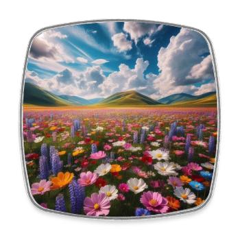 Flourishing Paradise - Square fridge magnet - white - Front