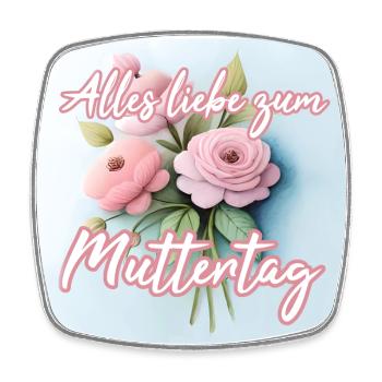 Happy MOTHER's DAY - Square fridge magnet - white - Front