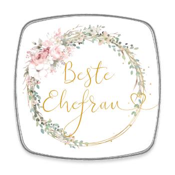 beste_ehefrau - Viereckiger Kühlschrankmagnet - Weiß - Vorne