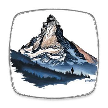 Matterhorn Switzerland - Souvenirs Gifts - Square fridge magnet - white - Front