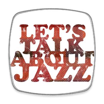 Parlons de Jazz - Magnet carré - blanc - Devant